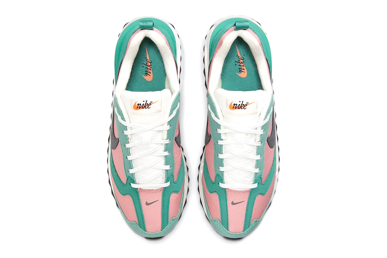 Nike Air Max Day March 26 New Colorways AM Dawn AM97 AM 90 SE Green and Pink Canvas Paneling “32C Air Max” Branding Patch “XXXV” Embroidered Accents Annual Sneaker Holiday March 26 1978 Tinker Hatfield Nike Branding Swoosh Micro-Swoosh Sage Green Overlays Air Max II 1989