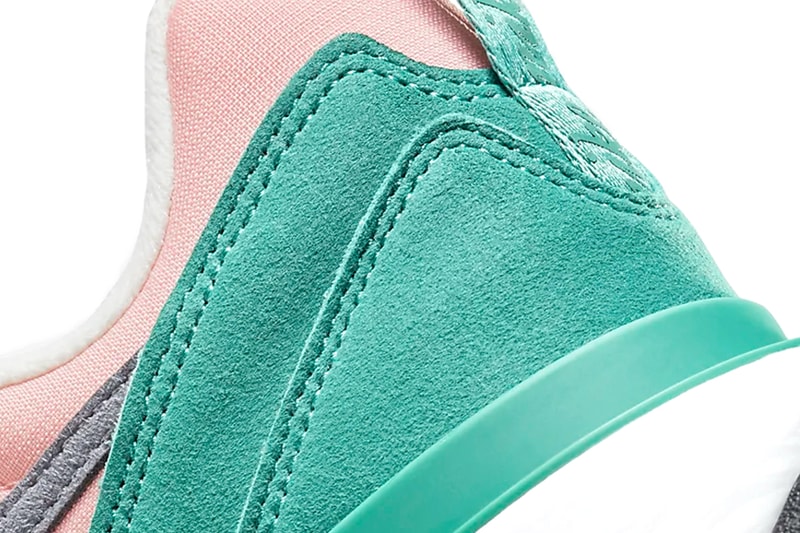 Nike Air Max Day March 26 New Colorways AM Dawn AM97 AM 90 SE Green and Pink Canvas Paneling “32C Air Max” Branding Patch “XXXV” Embroidered Accents Annual Sneaker Holiday March 26 1978 Tinker Hatfield Nike Branding Swoosh Micro-Swoosh Sage Green Overlays Air Max II 1989