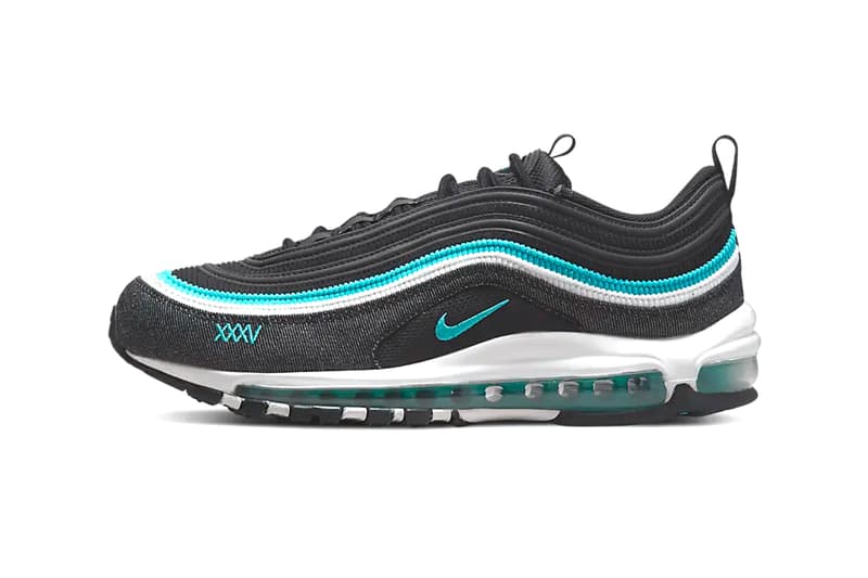 Nike Air Max Day March 26 New Colorways AM Dawn AM97 AM 90 SE Green and Pink Canvas Paneling “32C Air Max” Branding Patch “XXXV” Embroidered Accents Annual Sneaker Holiday March 26 1978 Tinker Hatfield Nike Branding Swoosh Micro-Swoosh Sage Green Overlays Air Max II 1989