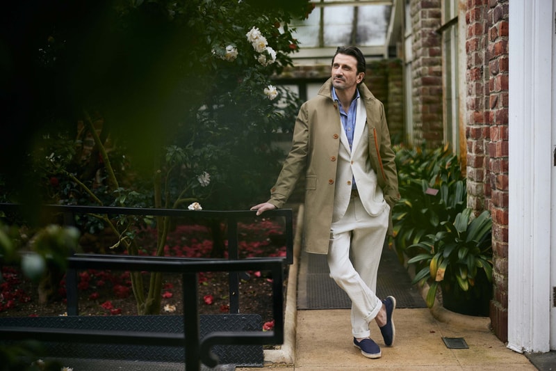 Onsloe's Custom-Made Menswear Global Textiles Custom-Tailored Osaka Great Britain Made to Order Customizable Apparel Luxury Clothing Sourced Fabrics Craftsmanship Pocket Collar Monogram Italian Sewn Artisanal Fashion Men's Checked Blazers Wool Denim Button-Ups Long-Sleeves Off-Duty Shirts Trousers Jeans Wool Pants Utilitarian 