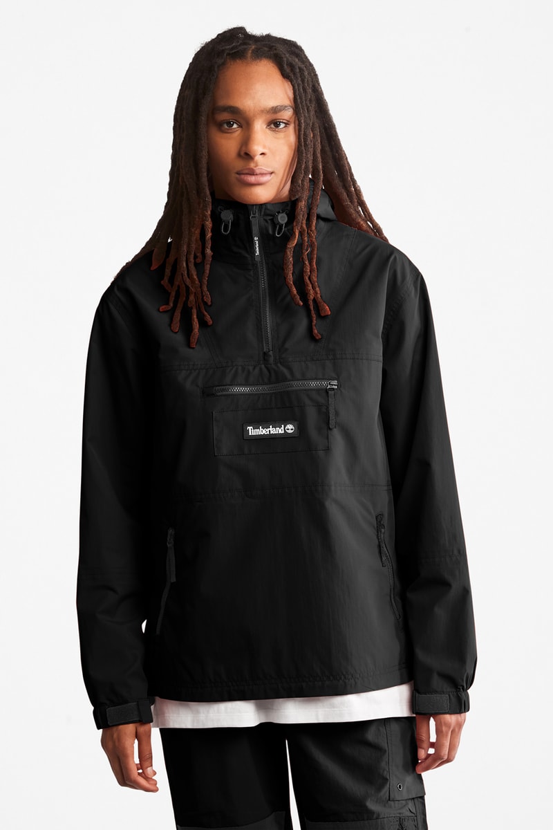Timberland Performance-Driven Performance Wear Casual Outdoor Archive Collection Thuan Tran ONLUNCHBREAK Campaign Lookbook Creative Agency Orange Black Water-Resistant Water-Repellent Shell Recycled Nylon Apparel Outerwear Climbing Jogger Hoodies Archive T-Shirts Windbreakers Long-Sleeves Anorak Bold Colors Punchy Colorways Nylon Genderless Gender-Inclusive Unisex Gender-Fluid Eurohike Boot Collection Nubuck