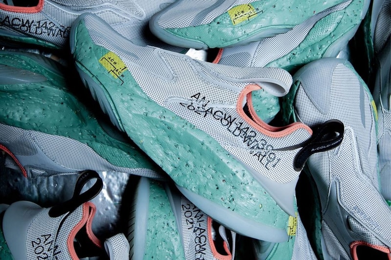A cold wall samuel ross collaboration converse aeon active cx teal silver mesh concrete yellow black orange laceless product codes images thick sole release info price date 