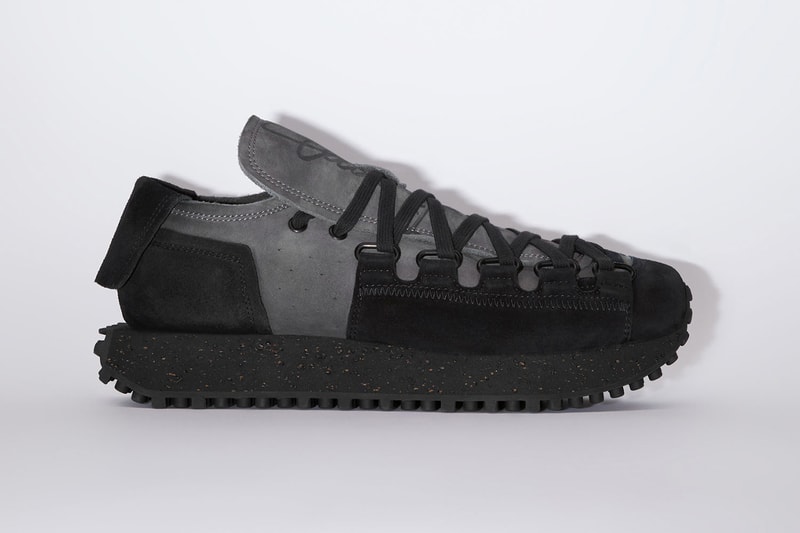 Acne Studios Lace Up Sneakers White Off White Gray Black Release Information Cork Rubber Sole Unit