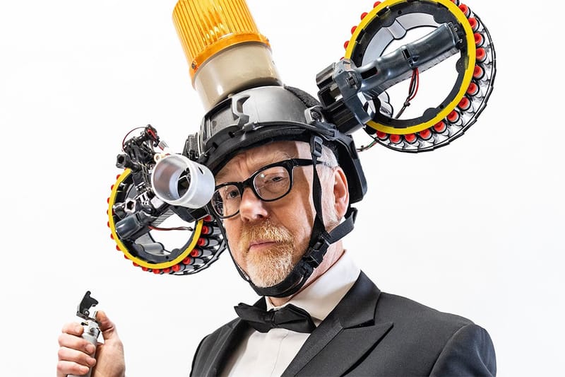 Adam Savage Builds a Head-Mounted Nerf Blaster