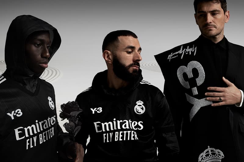 Real Madrid x Adidas Y-3 Collaboration Details football kit Karim Benzema fashion sports
