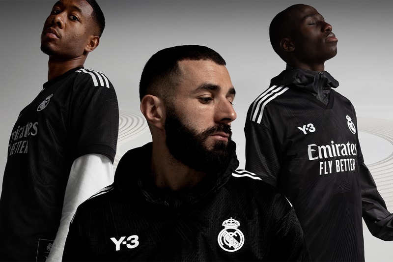 Real Madrid x Adidas Y-3 Collaboration Details football kit Karim Benzema fashion sports