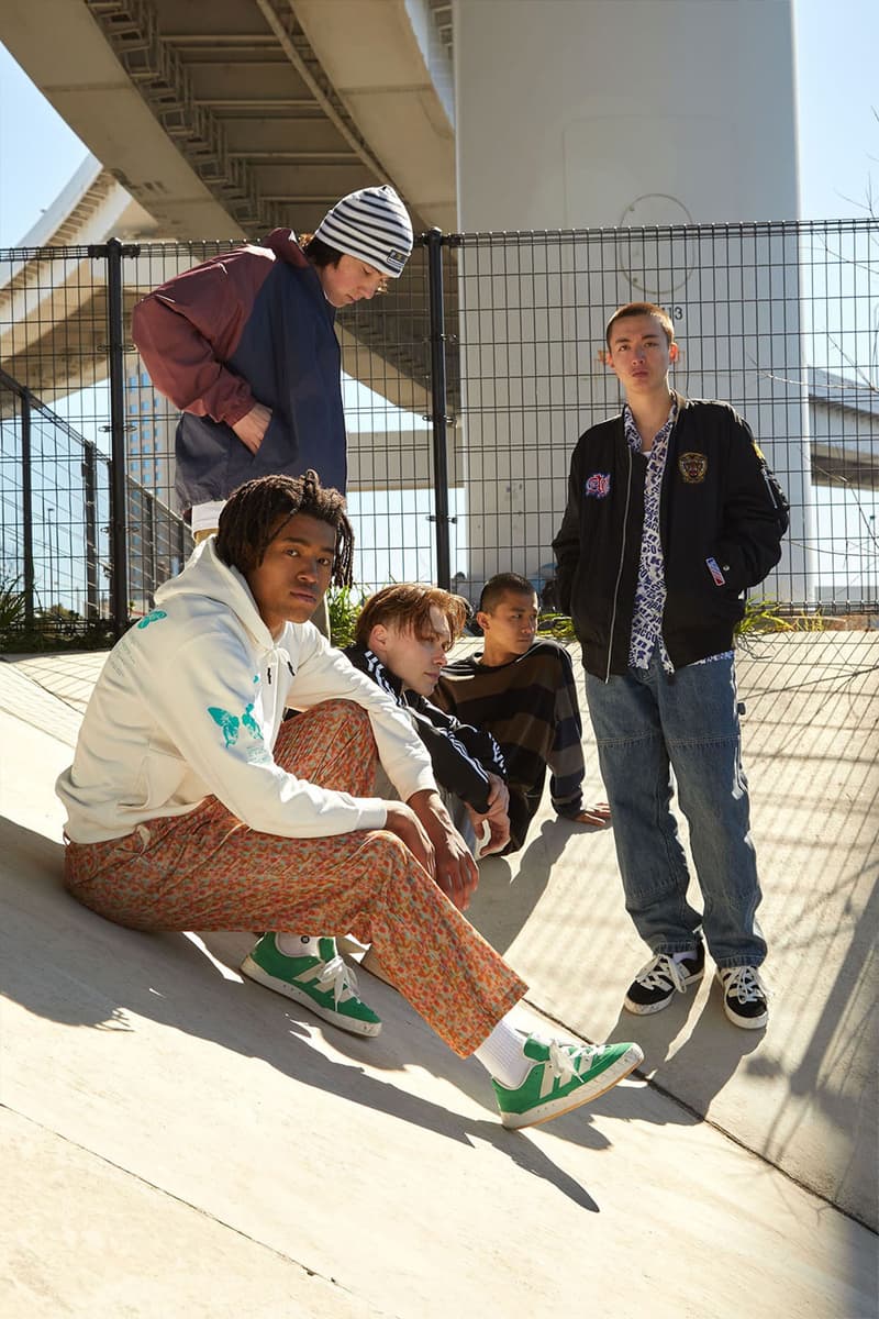 atmos adidas originals adimatic skate shoe GZ6202 GY5724 special video lookbook gum white core black green suede release info date news