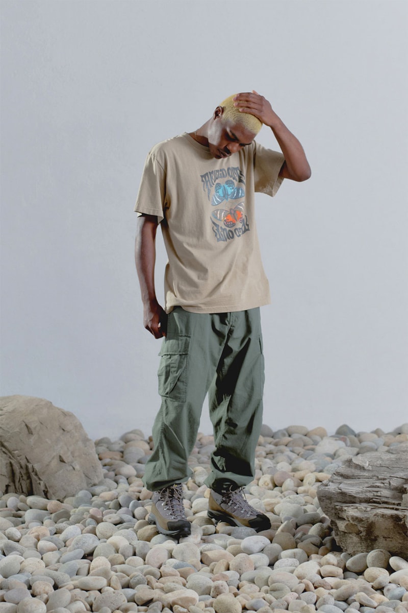 Afield Out Spring 2022 Collection HBX Release Info Buy Price Outdoor Equipment Anorak Utility Cargo Pants Button Up Graphics Dinnerware Dry Sacks Tie Dye Hammock