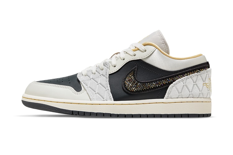 Air Jordan 1 Low Gets Equipped With Iridescent Beaded Swooshes