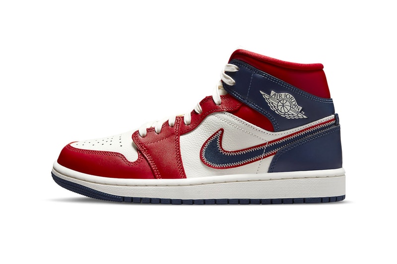 Air Jordan 1 Mid SE "USA" DQ7648-600 Women's Release 2022