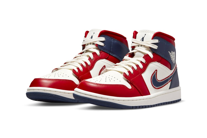 Air Jordan 1 Mid SE "USA" DQ7648-600 Women's Release 2022