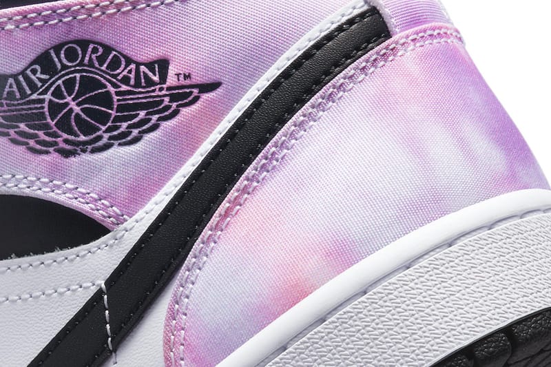 pink tie dye jordans