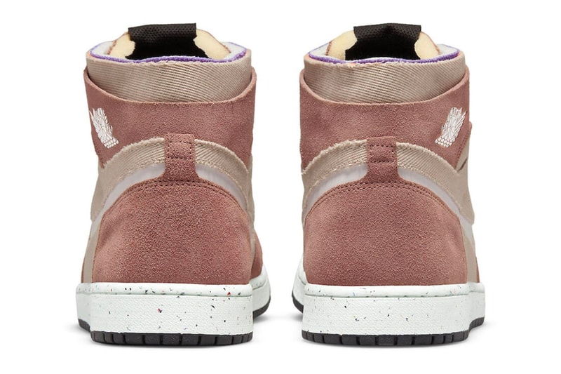 Nike Air Jordan 1 zoom cmft fossil stone CT0978-201 light brown reddish tan sail speckled purple orange mint release info date price news 