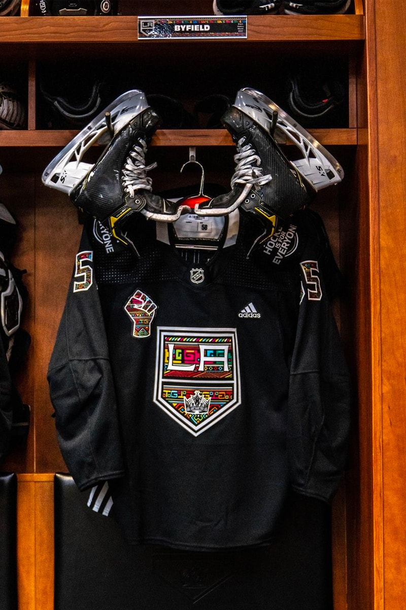 Akil Thomas ZALE x LA Kings Black History Night Warmup Jerseys