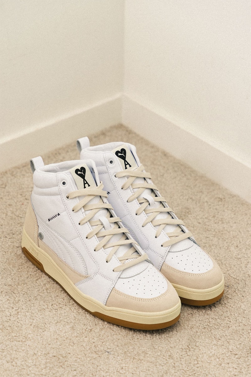 AMI Paris Puma Pristine Slipstream Mids HBX Release Info Buy Price White Perforated Suede Overlays