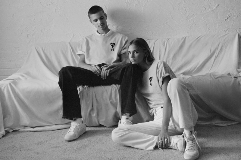 puma ami collaboration lookbook paris alexandre mattiussi ladiback essentials hoodies caps trenchcoat hats t shirt pants shorts suede crepe slipstream lo suede mayu heart release info