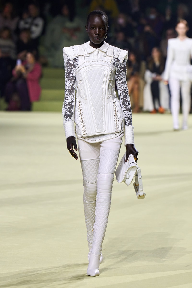 Balmain’s FW22 Collection Sent a Message of Honesty and Transparency Down the Runway