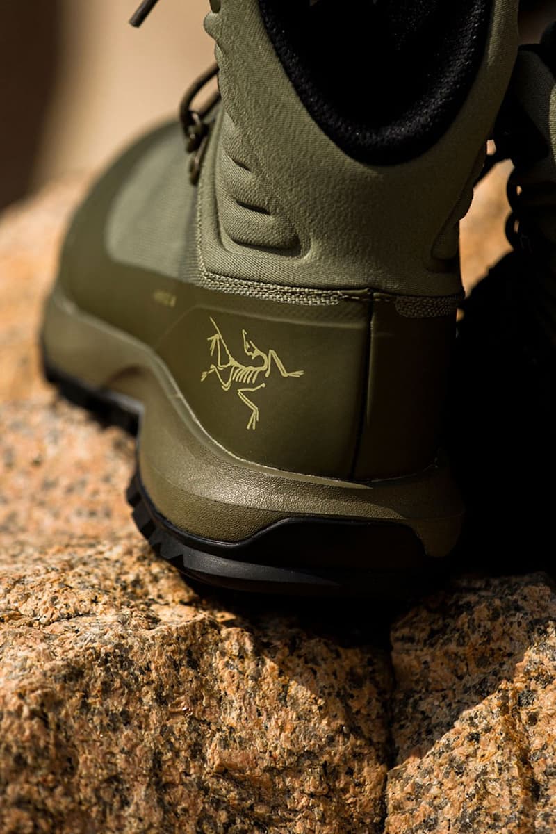 BEAMS Arc Teryx reunite collaboration footwear boots aerios waterproof slip protection hiking release info date price