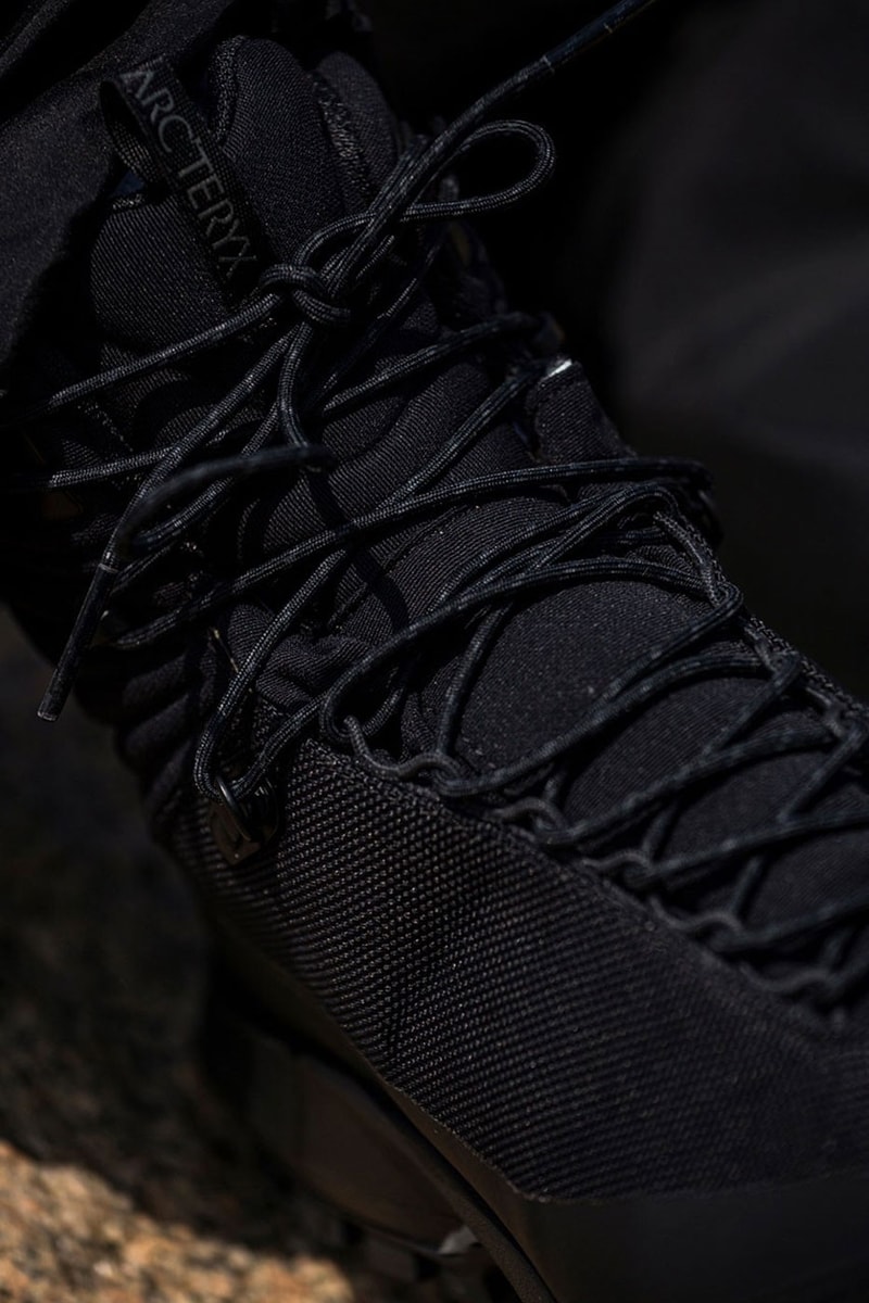 BEAMS Arc Teryx reunite collaboration footwear boots aerios waterproof slip protection hiking release info date price