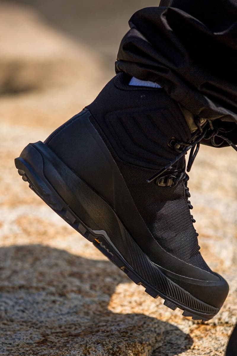 BEAMS Arc Teryx reunite collaboration footwear boots aerios waterproof slip protection hiking release info date price