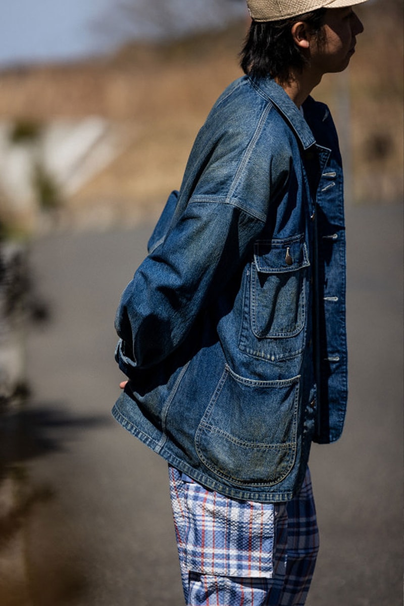 BEAMS SS22 Spring Summer 2022 collection military denim jacket sweatshirt pants new era shoes release info 