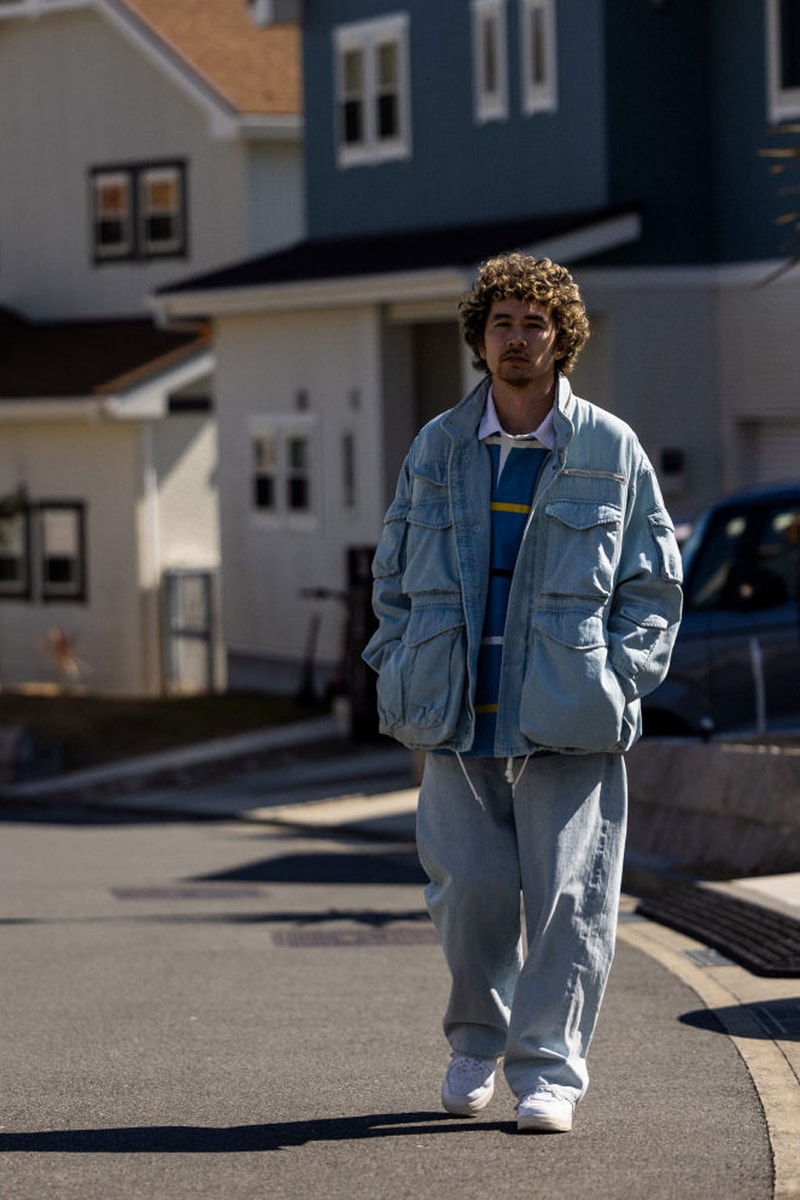 BEAMS SS22 Spring Summer 2022 collection military denim jacket sweatshirt pants new era shoes release info 