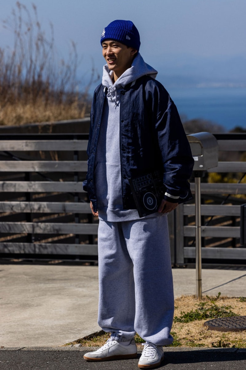 BEAMS SS22 Spring Summer 2022 collection military denim jacket sweatshirt pants new era shoes release info 
