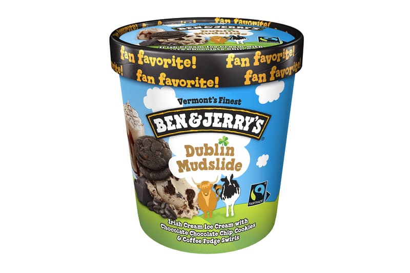 Ben and Jerrys Brings Back Fan-favorite Flavor Dublin Mudslide Just in Time for St. Patricks Day ice cream chocoalte chip wheyward spirit irish cream ice cream