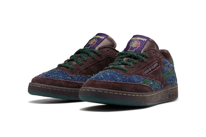 Brain Dead Reebok Club C Revenge gx9593 Release Info Brown Navy Green Shaggy Suede Soft