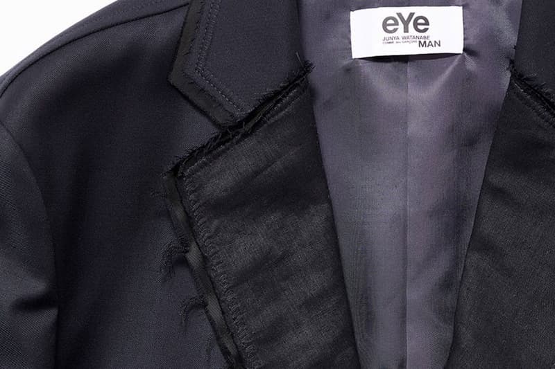 Brooks Brothers eye junya watanabe man spring summer 2022 ss22 bhutan shirts blazers deconstructed distressed navy light blue orange collab release info
