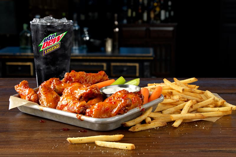 Buffalo Wild Wings Reveals Exclusive New MTN DEW Legend Flavor sports bars blackberry citrus ginger flavor pepsico 