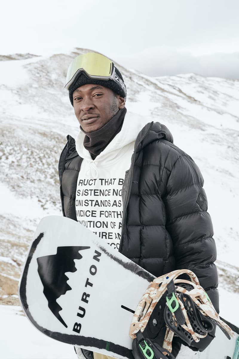 virgil abloh burton second collection snowboarding boards bindings boots zeb powell brolin mawejje adrien margielist manifesto release date info march 22 boa boa vibram best collab