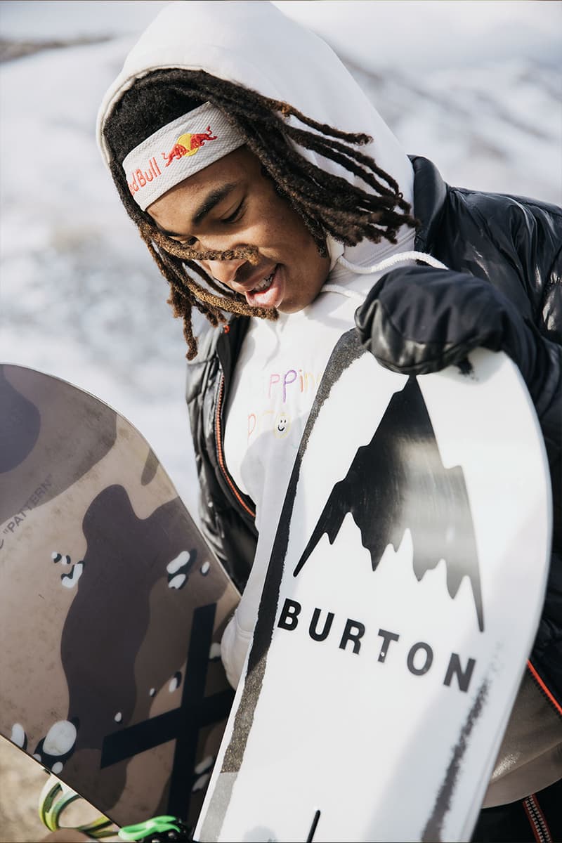 virgil abloh burton second collection snowboarding boards bindings boots zeb powell brolin mawejje adrien margielist manifesto release date info march 22 boa boa vibram best collab