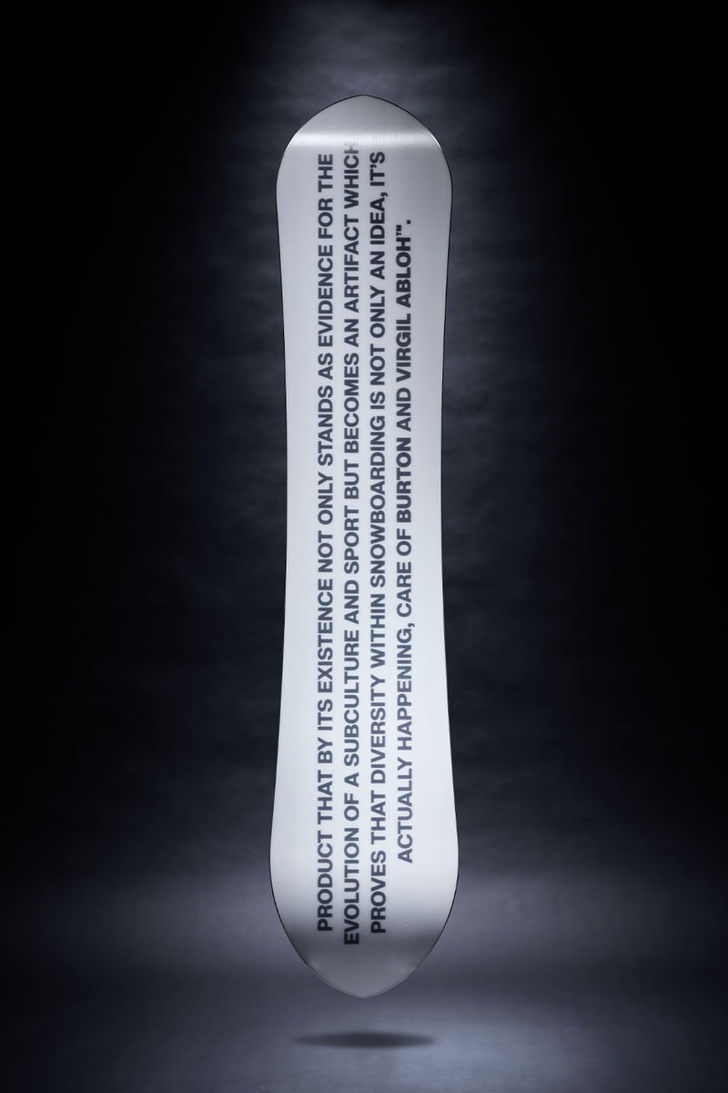 virgil abloh burton second collection snowboarding boards bindings boots zeb powell brolin mawejje adrien margielist manifesto release date info march 22 boa boa vibram best collab