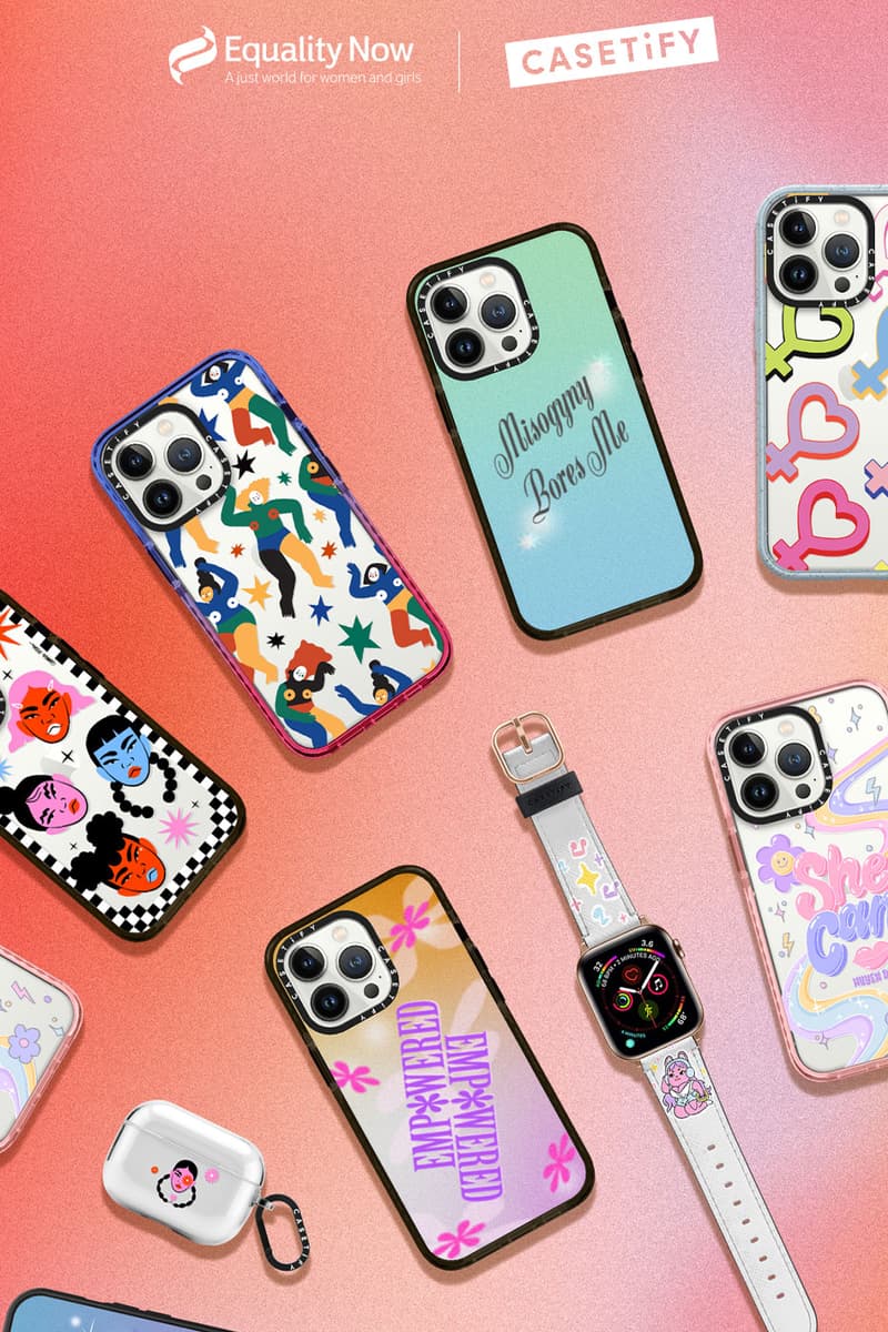CASETiFY International Womens Day Her Impact Matters Collection Release Info Buy Price AirTag holder AirPod iPhone iPad Cases Apple Watch band Camila Rosa Mel Stringer Gemma Correll Huyen Dinh