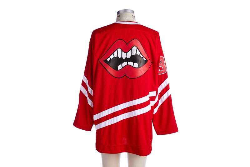 Chrome Hearts Hockey Jersey leather mesh racing stripes red black sterling silver matty boy ppo chomper 33 release info price date