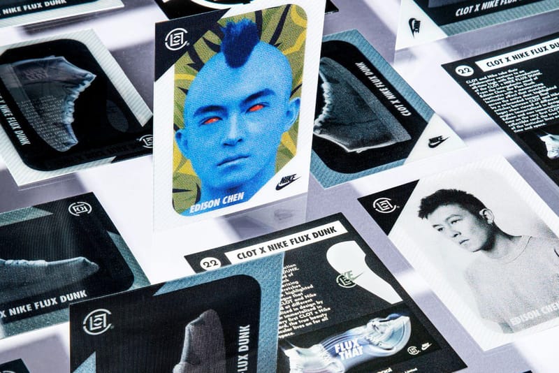 CLOT and Fanatics' zerocool Unveil Their Nike "FLUX DUNK" Collectible Cards