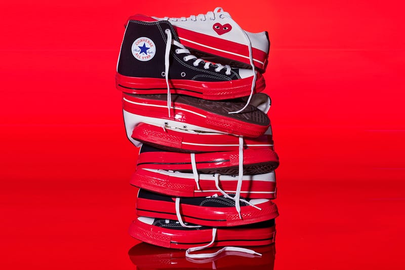 cdg converse red