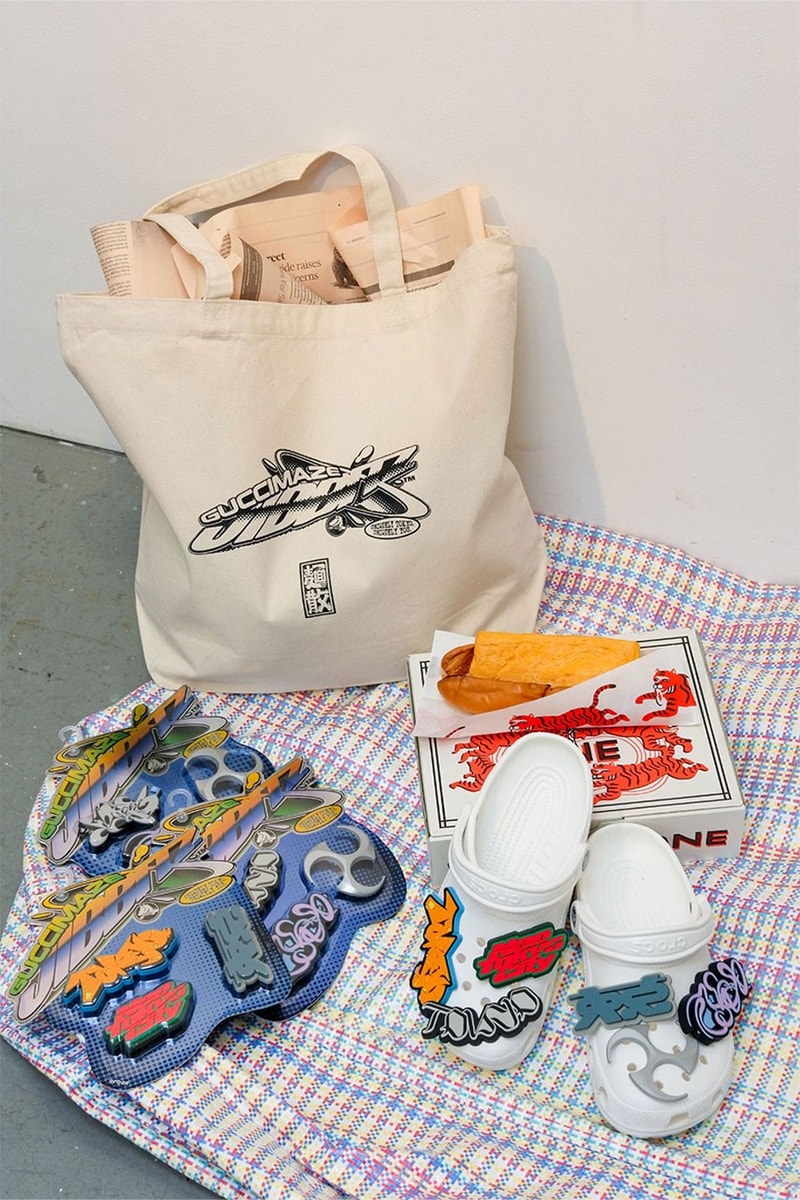 Crocs and GUCCIMAZE Join Forces To Drop Oversized Tokyo-Inspired Jibbitz menchirashi hararjuku tokyo paja studio