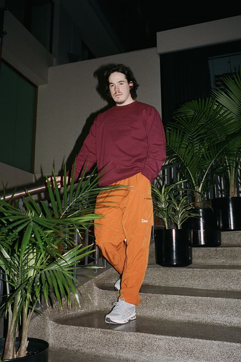 Dime MTL Keeps Simple It Wavy for Its SS22 Drop Spring/Summer 2022 Collection Lookbook cozy staples sweaters crewneck sweatpants jackets montreal canada skate culture skateboarding