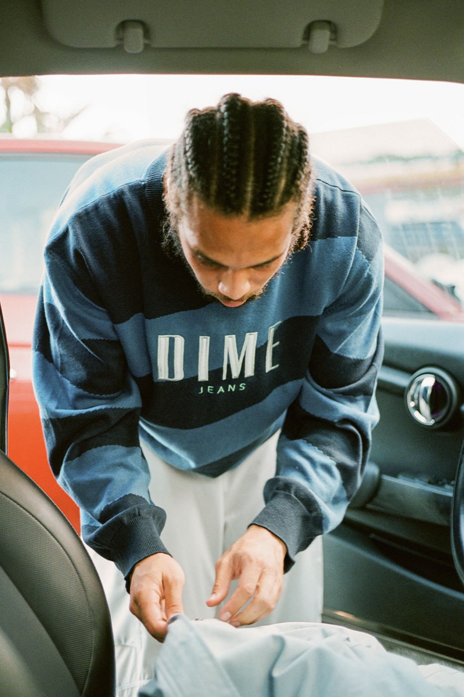 Dime MTL Keeps Simple It Wavy for Its SS22 Drop Spring/Summer 2022 Collection Lookbook cozy staples sweaters crewneck sweatpants jackets montreal canada skate culture skateboarding
