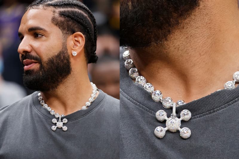 Drake $1.9 Million USD Frank Ocean Homer Necklace Photos Info Sphere Legs High Jewelry