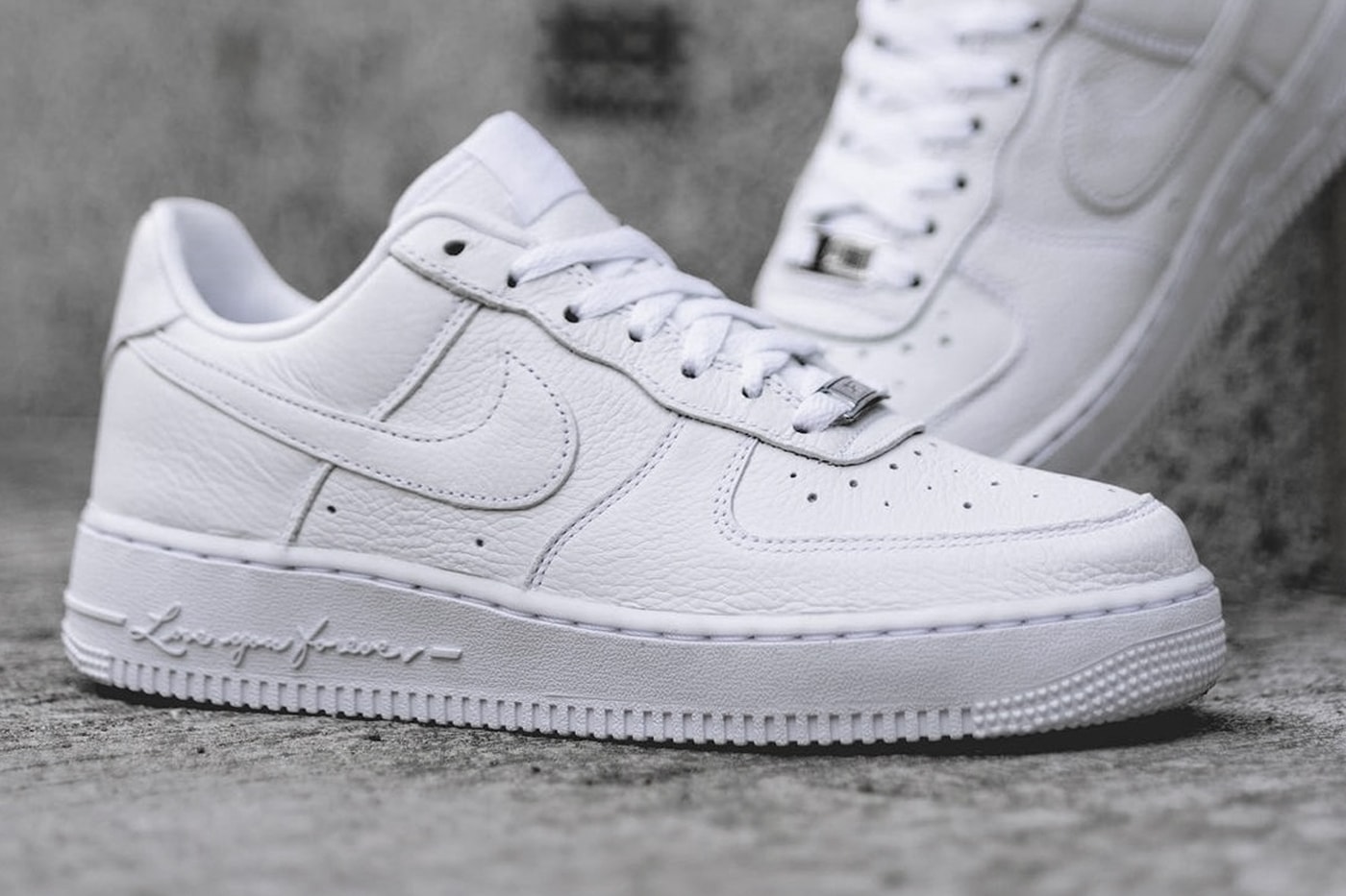 Drake NOCTA Nike Air Force 1 Certified Lover Boy Detailed Look DA3825-100 Release Info Date Buy Price 