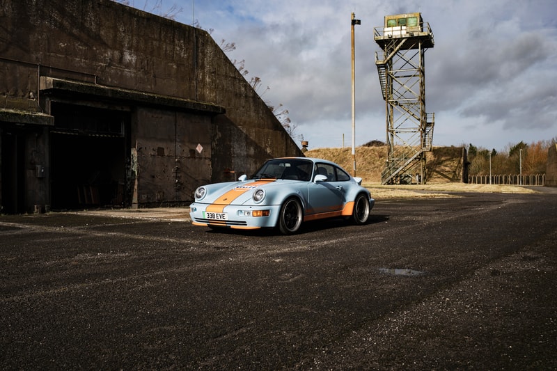 Porsche 911 964 Electric Cars EV Electro-Modding Restored 1990s Classic Everrati Gulf Livery 
