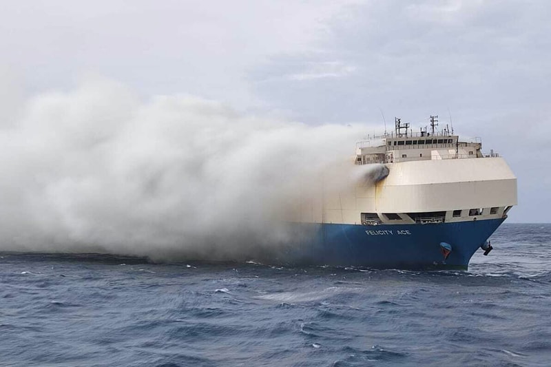 Cargo Ship Carrying Lamborghinis, Porsches, Bentleys and Audis Has Sunk in the Atlantic Ocean portugese navy air force volkswagen group cars felicity ace