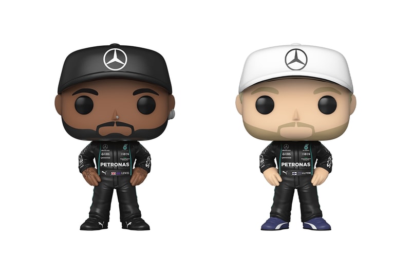 mercedes amg petronas formula 1 funko pop figures collectibles toys lewis hamilton valtteri bottas racing driving drivers 