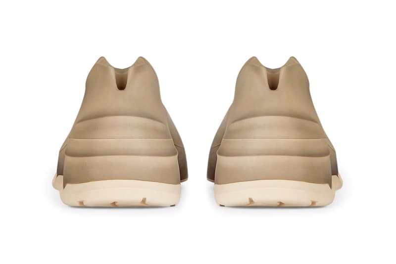 Givenchy Monumental Mallow Hybrid Shoes Rubber Mesh High Low Shiny Reflective Silver Worn Out Rubber Matthew M Williams Fall Winter 2021 FW21 