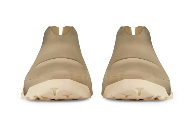 Givenchy Monumental Mallow Hybrid Shoes Rubber Mesh High Low Shiny Reflective Silver Worn Out Rubber Matthew M Williams Fall Winter 2021 FW21 