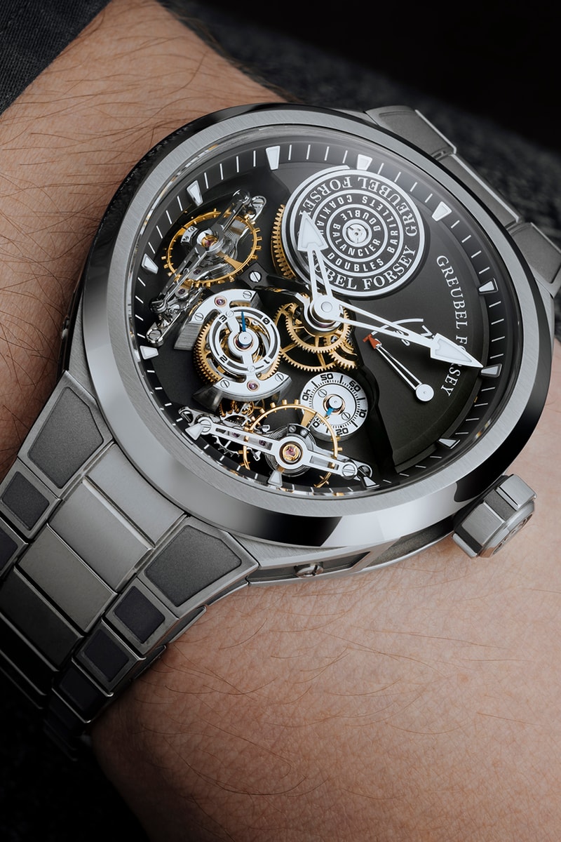 Greubel Forsey Fits Its Double Balancier Inside a 43.5mm Titanium Version of Its Wrist-Hugging Convexe Case For the First Time.
