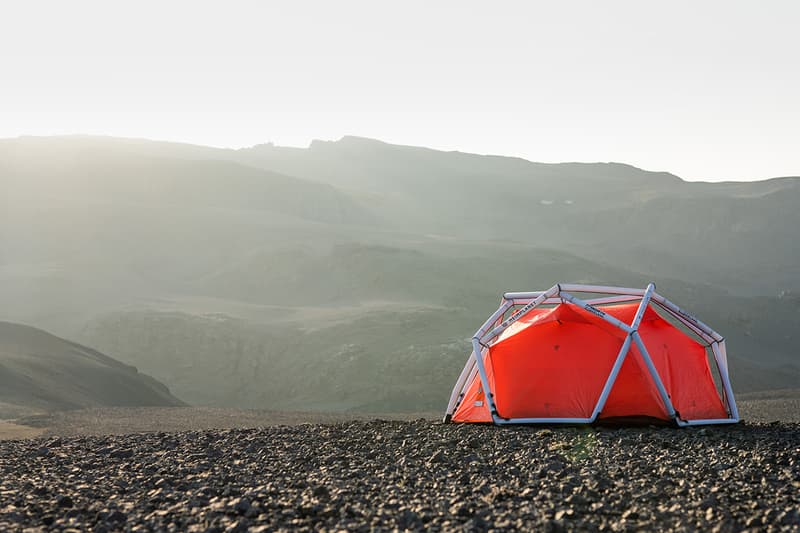 66°North heimplanet cave xl release information details tent iceland bright orange